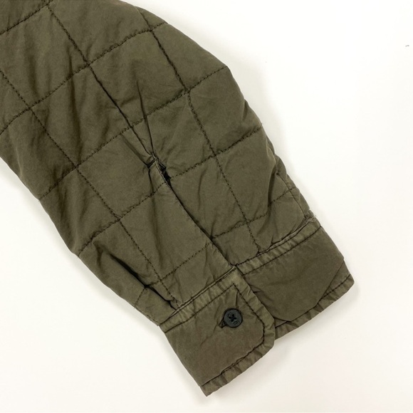UGG Trent Quilted Shirt Jacket in Olive, Size XL - Picture 7 of 13
